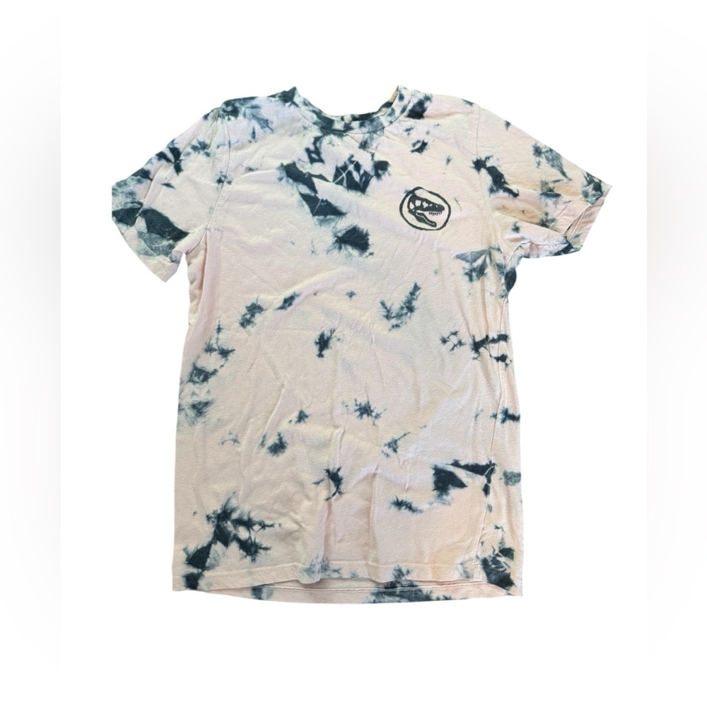 Art Class Blue and Light Pink Tie-Dye Dinosaur 🦕 Tee